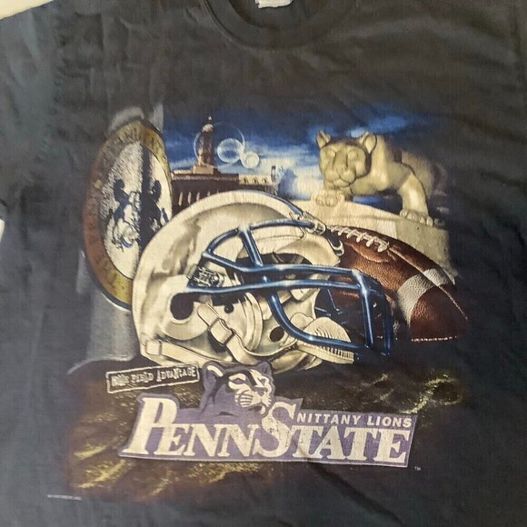 Vintage Penn State Nittany Lions Home Field Advantage T-shirt Lee NO Size Tag - Picture 2 of 9